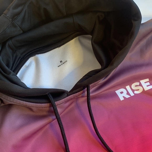 (2 for $20) Pink Sunburst Rise Hoodie Womens Medium 100% Polyester Sweatshirt - Picture 3 of 8